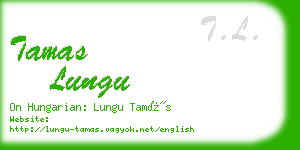 tamas lungu business card